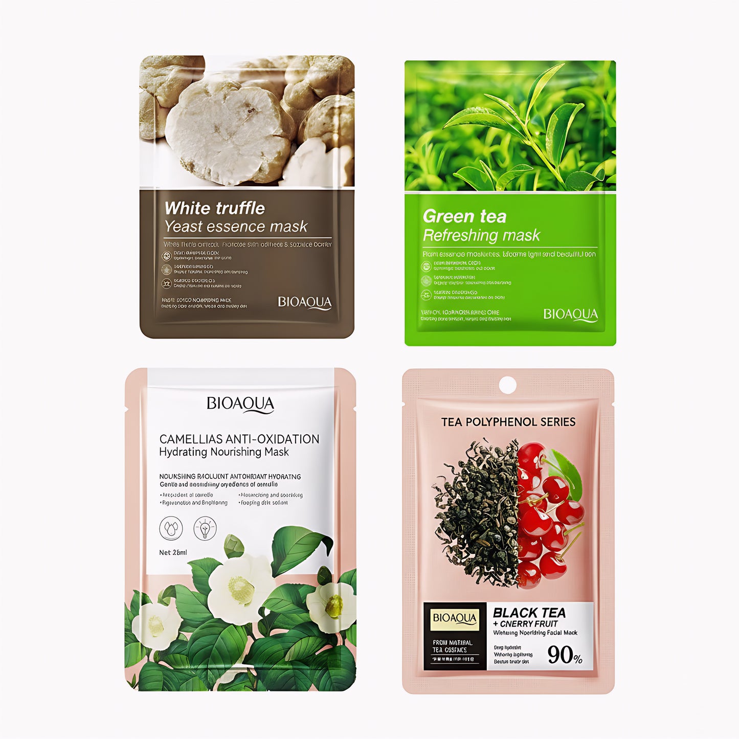BIOAQUA Premium Sheet Masks (4Pcs)
