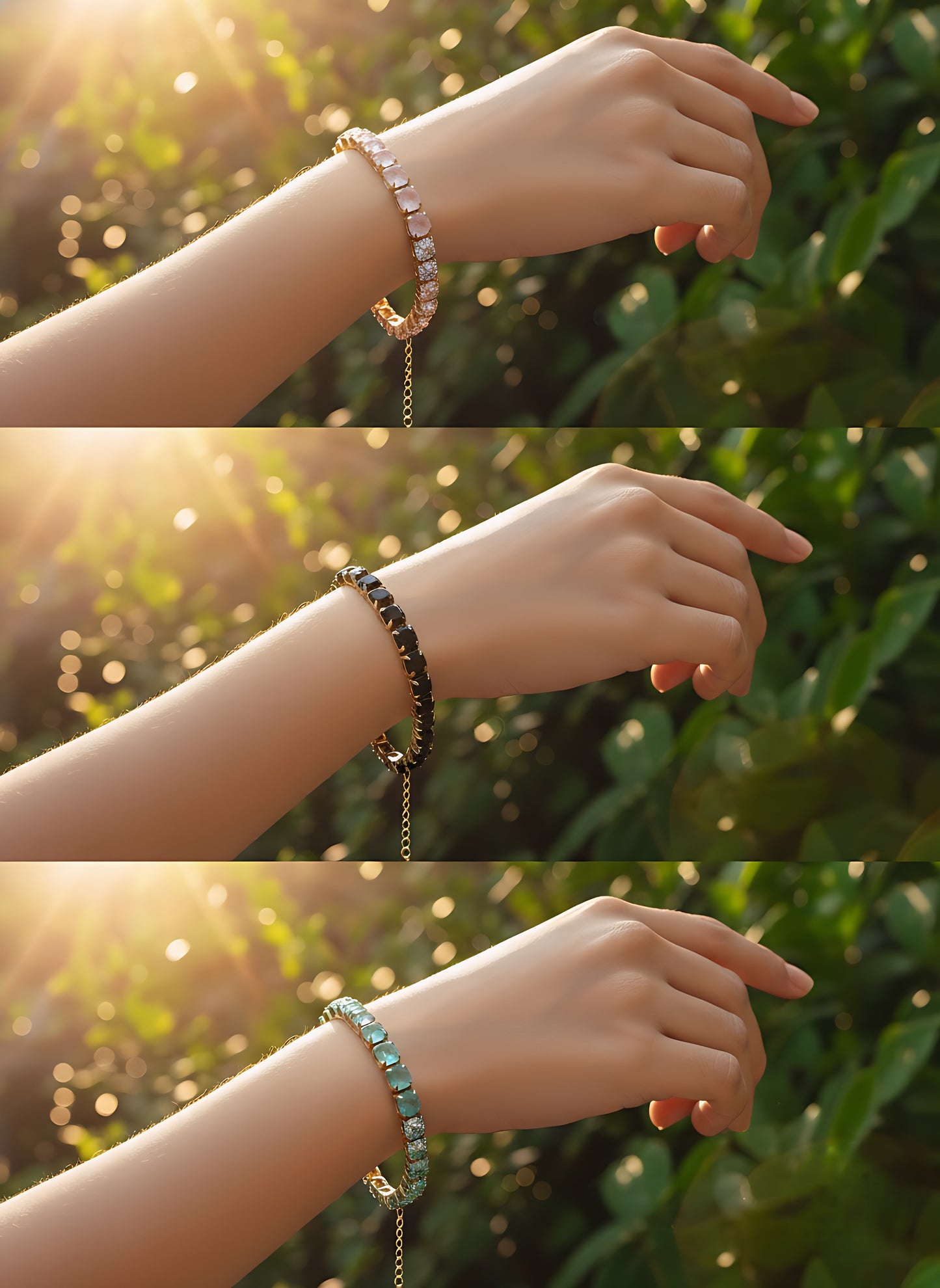 Elegant Crystal Tennis Bracelet Collection