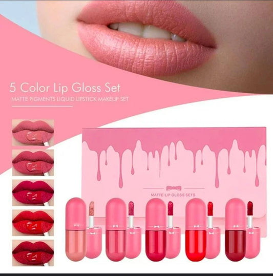 KS-ONE 5 In 1 Fit Colors Mini Capsule Lip Gloss Set
