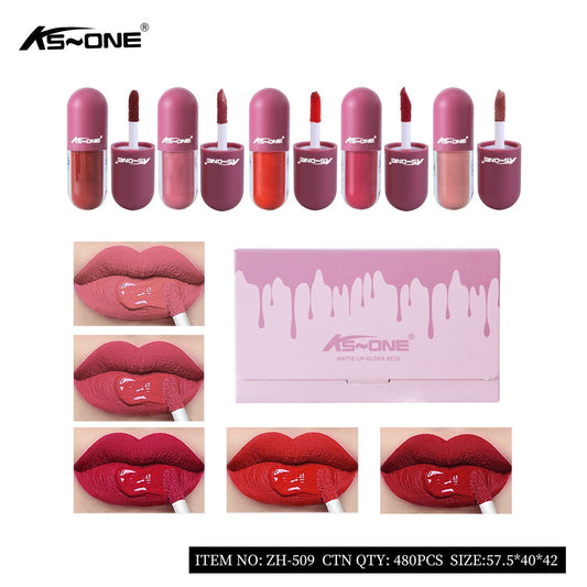 5-in-1 Matte & Glossy Liquid Lip Gloss Set