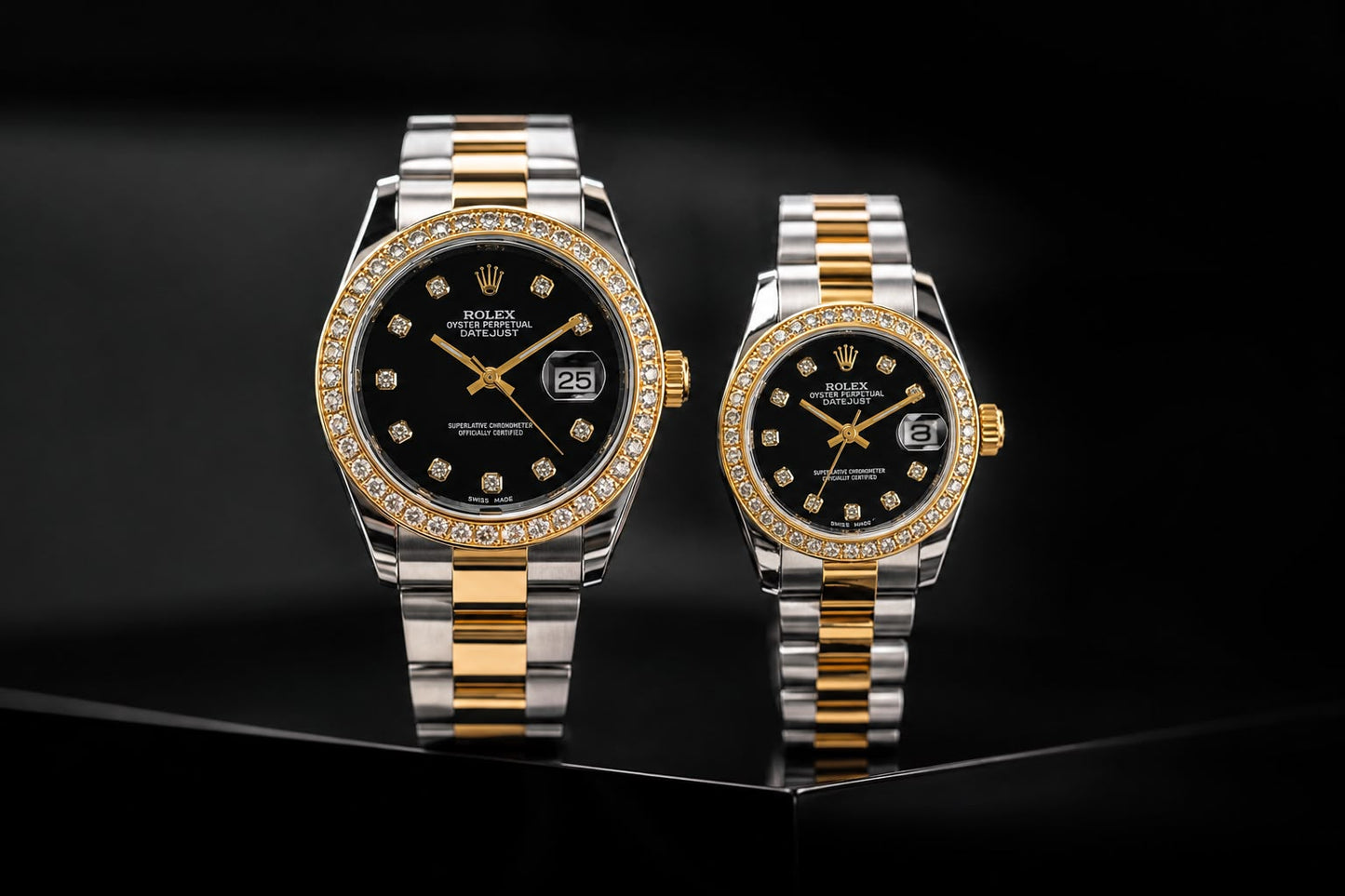 Luxury Rolex Couple Watch Date Working – Timeless Elegance