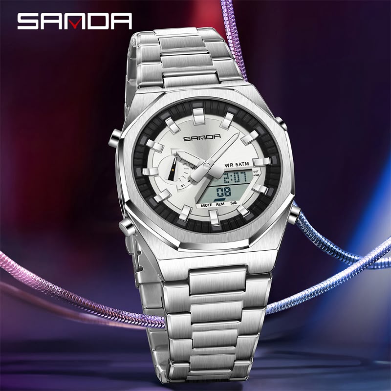 SANDA Original World Timer Sports Watch Designed for Everyday Excellence