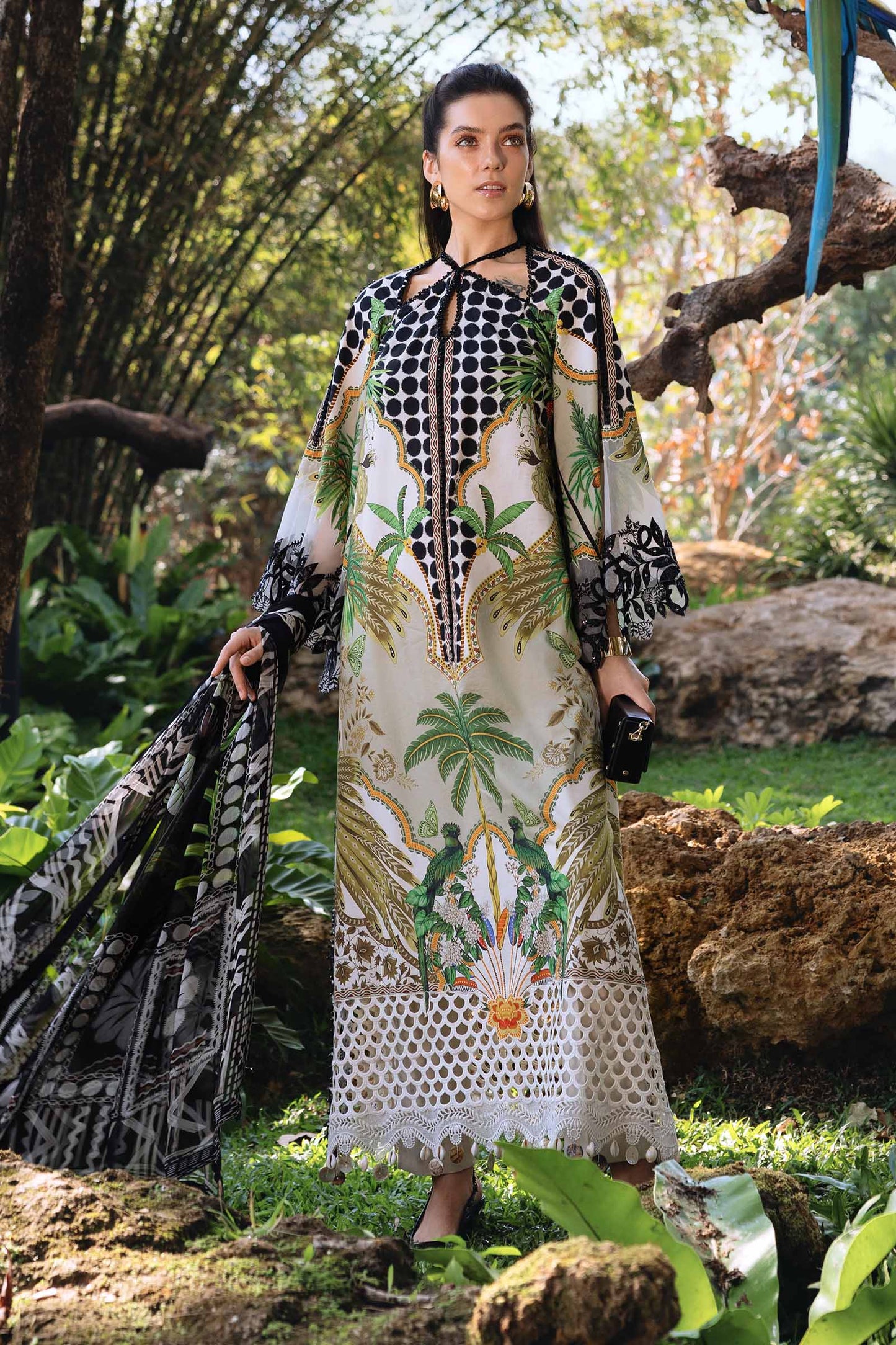 3 Piece Embroidered Lawn Suit – Maria.B. Designs