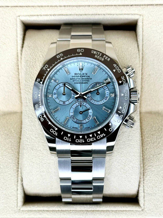 Rolex Daytona Ice Blue Dial Luxury Premium Date working Watch