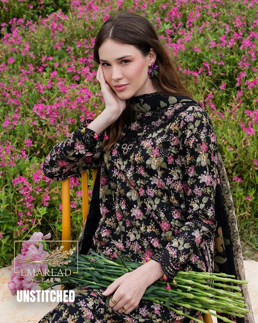 Crimson Izel - Luxury Lawn Embroidered Unstitched 3 Piece