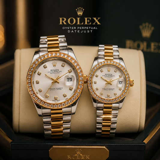 Luxury Rolex Couple Watch Date Working – Timeless Elegance