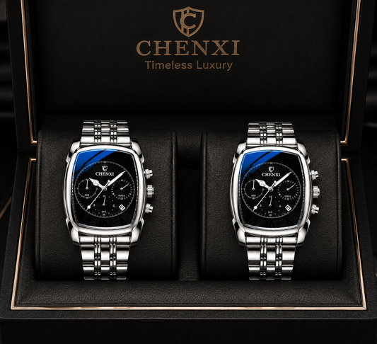 CHENXI Luxury Chronograph Stainless Steel Watch – Premium Men's Business Timepiece