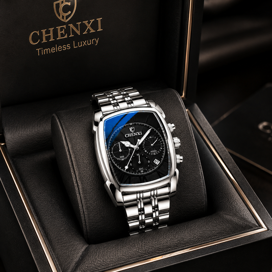 CHENXI Luxury Chronograph Stainless Steel Watch – Premium Men's Business Timepiece