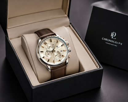 DE LAWRENCE Chronograph Men’s Watch – Fully Functional Luxury Timepiece
