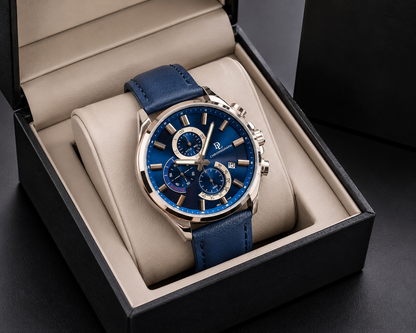 DE LAWRENCE Chronograph Men’s Watch – Fully Functional Luxury Timepiece