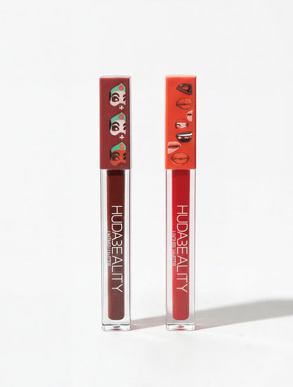 HUDABEALITY Liquid Matte Lip Gloss [Pack Of 2]