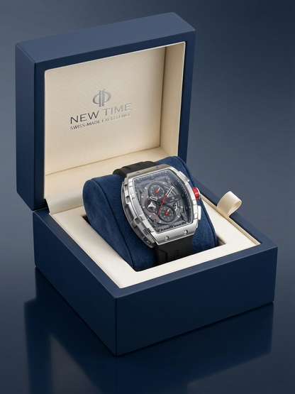 New Time Luxury Men’s Tonneau Chronograph Watch