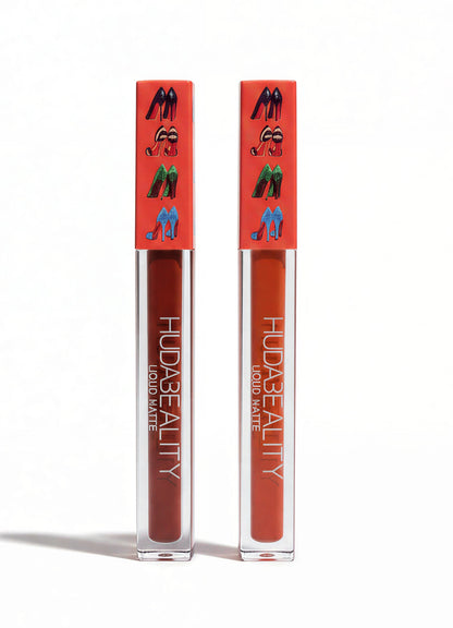 HUDABEALITY Liquid Matte Lip Gloss [Pack Of 2]