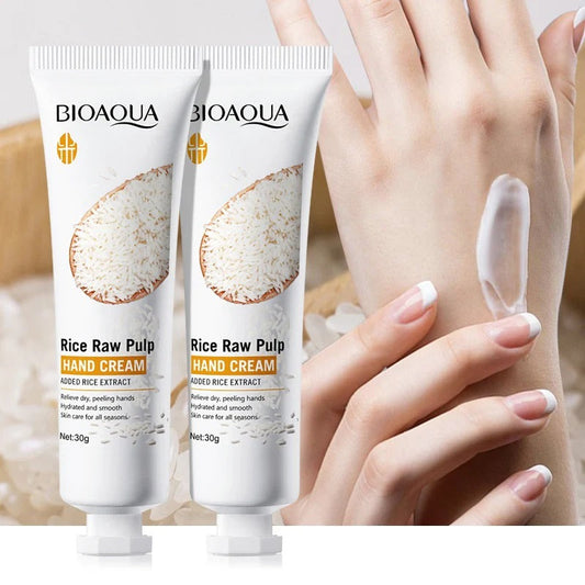 BIOAQUA Rice Raw Pulp Moisturizing Hand Cream