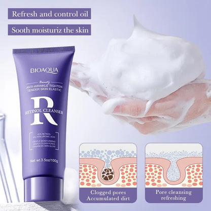 BIOAQUA Retinol Cleanser – Deep Face Cleansing & Oil Control Face Wash