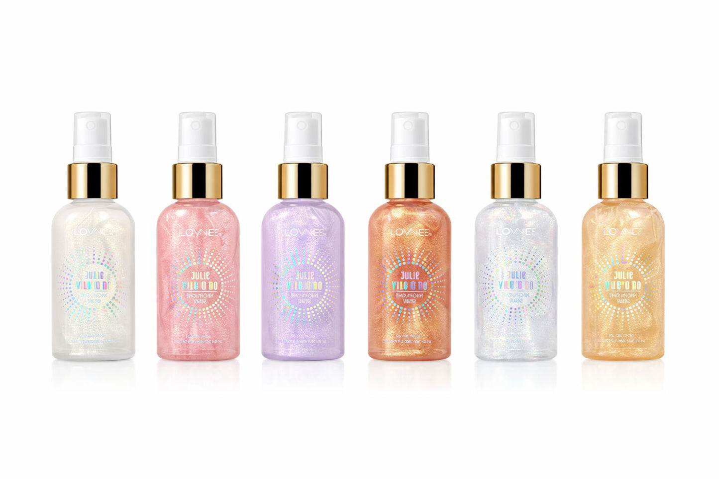 HUDA MOJI Shine Gold Glow Highlight Spray – Dewy Shimmer Makeup Glow Mist