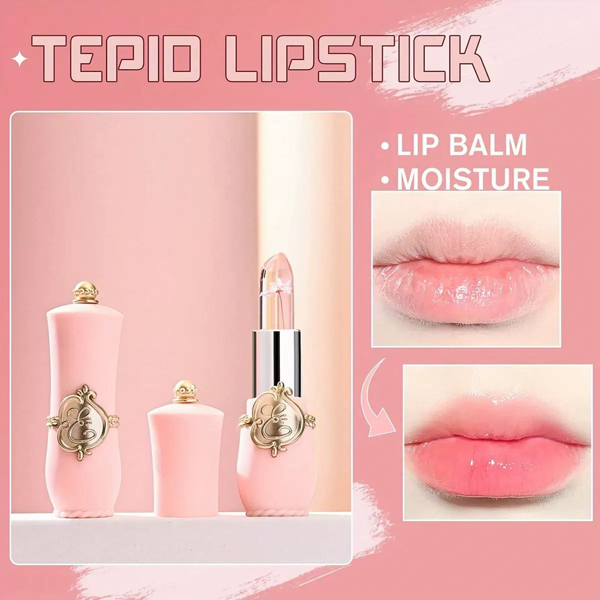 Crystal Flower Jelly Color-Changing Lipstick