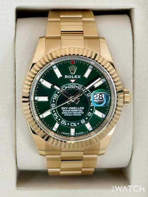 Rolex Sky-Dweller Yellow Gold (Imperial Green Dial)