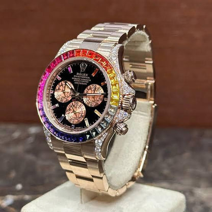 Rolex Cosmograph Daytona Rainbow Everose Gold Luxury Watch