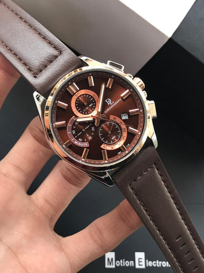 DE LAWRENCE Chronograph Men’s Watch – Fully Functional Luxury Timepiece