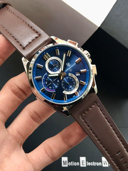 DE LAWRENCE Chronograph Men’s Watch – Fully Functional Luxury Timepiece