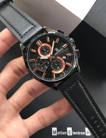 DE LAWRENCE Chronograph Men’s Watch – Fully Functional Luxury Timepiece