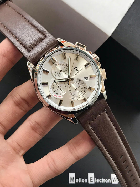DE LAWRENCE Chronograph Men’s Watch – Fully Functional Luxury Timepiece