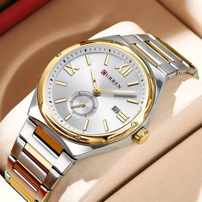 CURREN Premium Stainless Steel Chrono-Style Men’s Watch