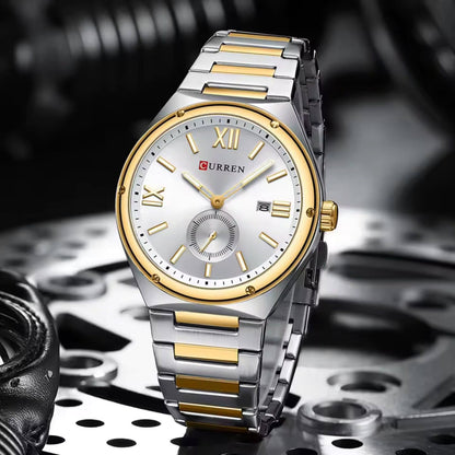 CURREN Premium Stainless Steel Chrono-Style Men’s Watch