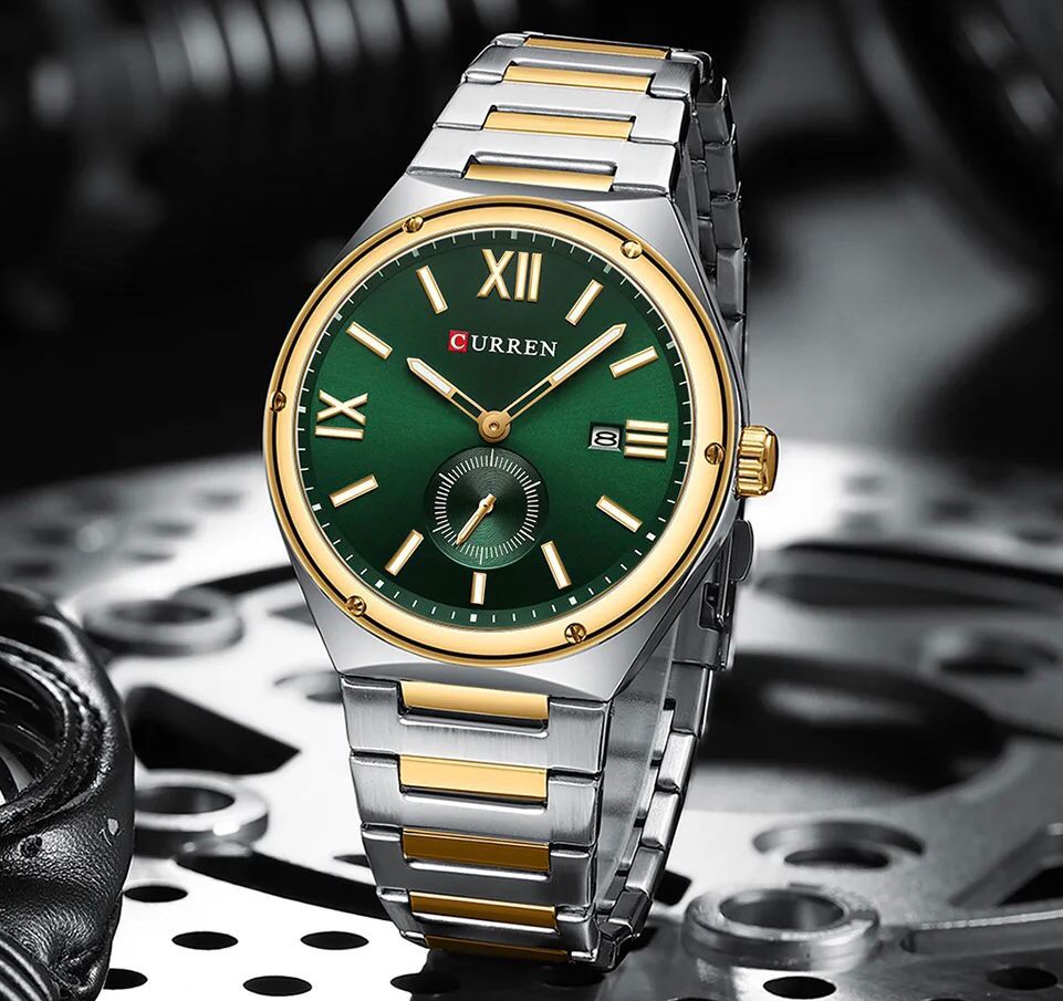 CURREN Premium Stainless Steel Chrono-Style Men’s Watch