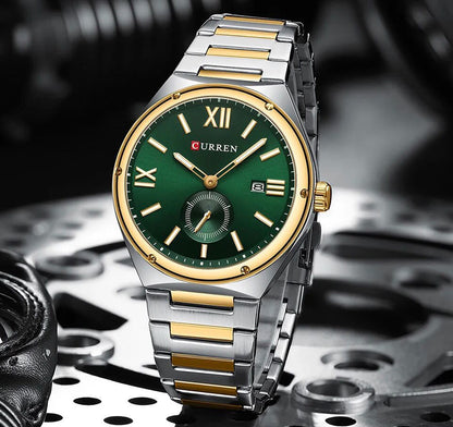 CURREN Premium Stainless Steel Chrono-Style Men’s Watch