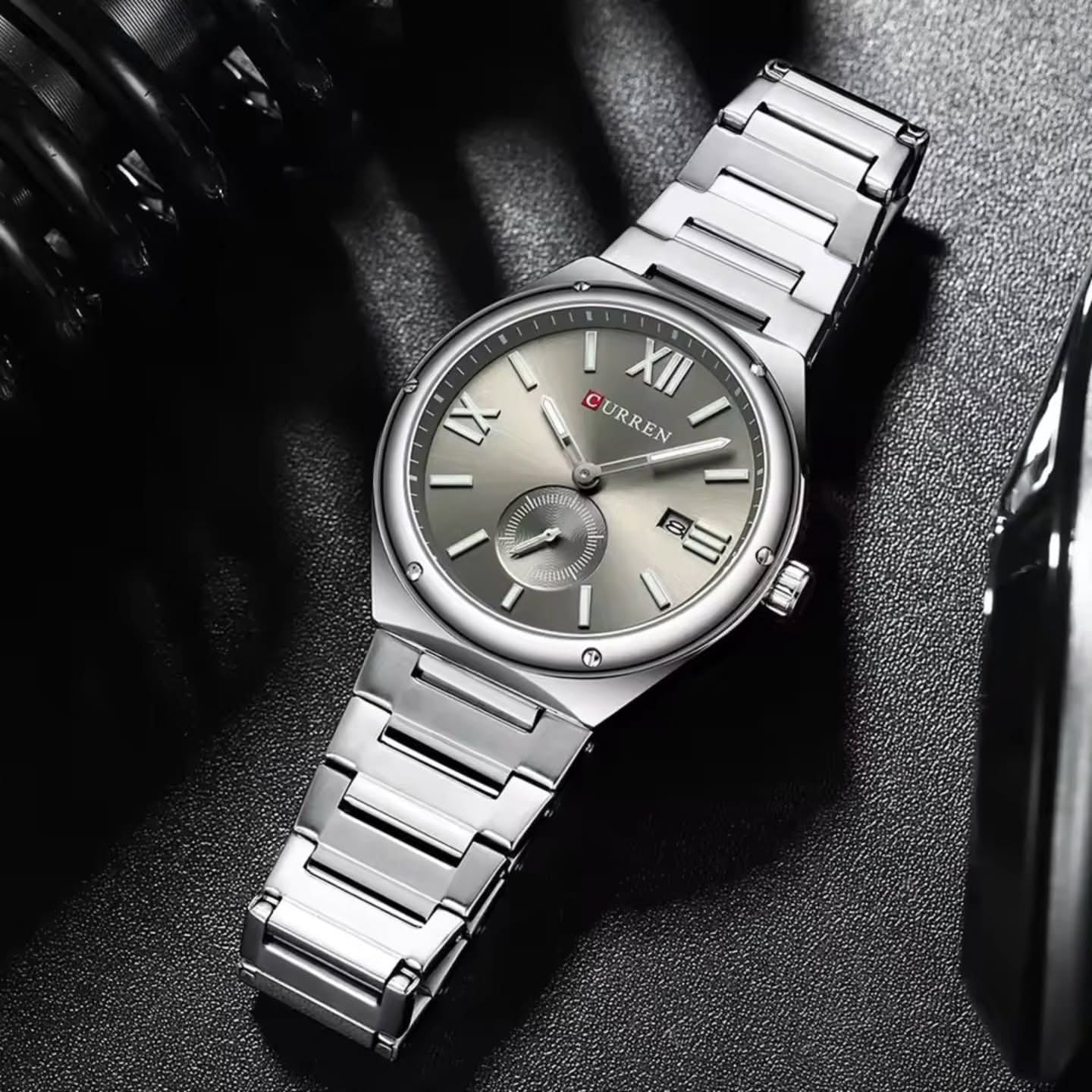 CURREN Premium Stainless Steel Chrono-Style Men’s Watch
