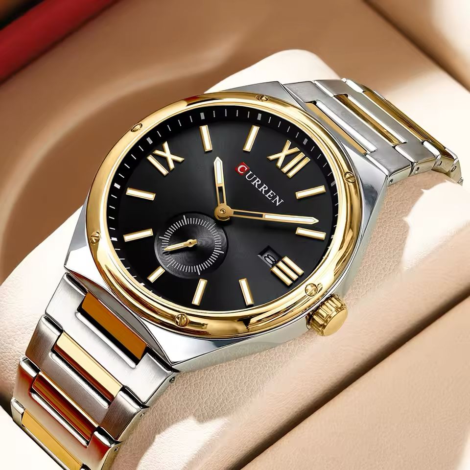 CURREN Premium Stainless Steel Chrono-Style Men’s Watch