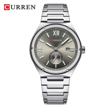 CURREN Premium Stainless Steel Chrono-Style Men’s Watch