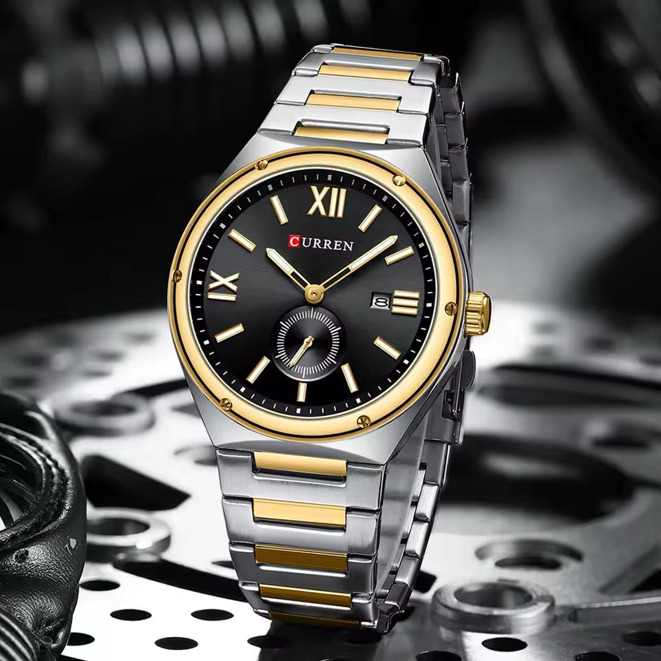 CURREN Premium Stainless Steel Chrono-Style Men’s Watch
