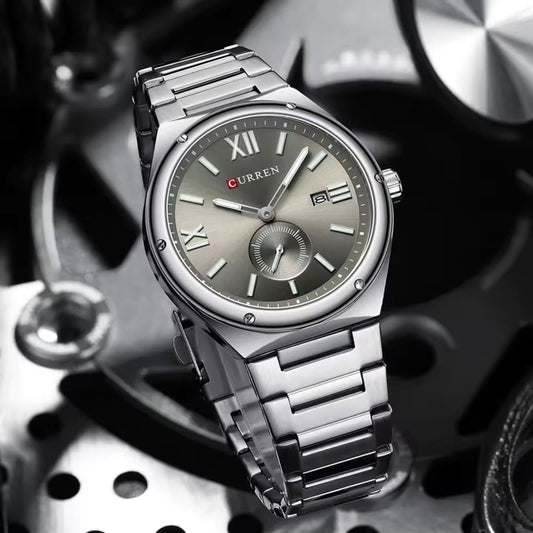 CURREN Premium Stainless Steel Chrono-Style Men’s Watch