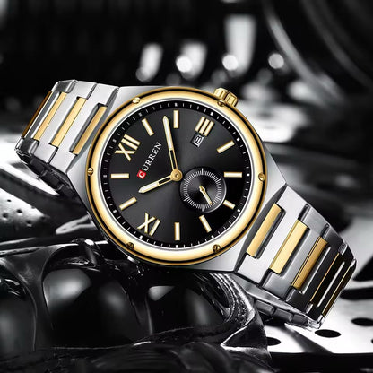 CURREN Premium Stainless Steel Chrono-Style Men’s Watch