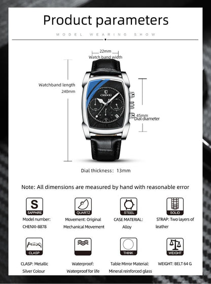 CHENXI Premium Quartz Chronograph Watch