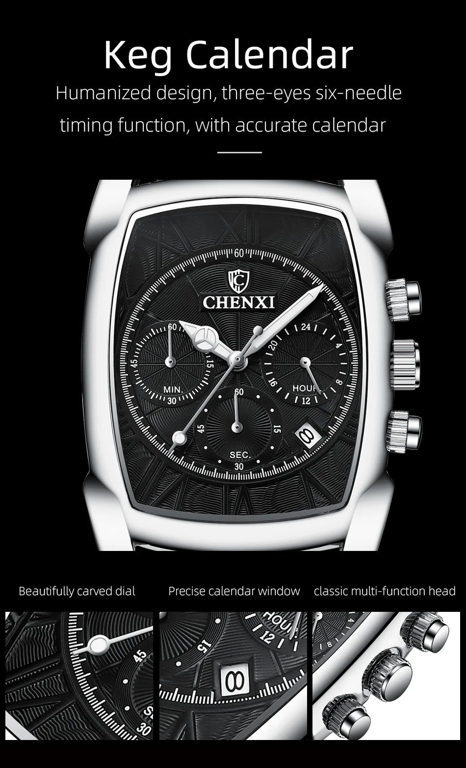 CHENXI Premium Quartz Chronograph Watch