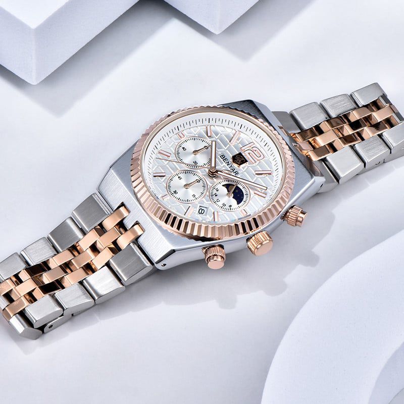 BENYAR BY-5225M Premium Moonphase Chronograph Watch
