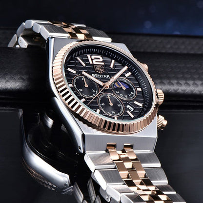 BENYAR BY-5225M Premium Moonphase Chronograph Watch