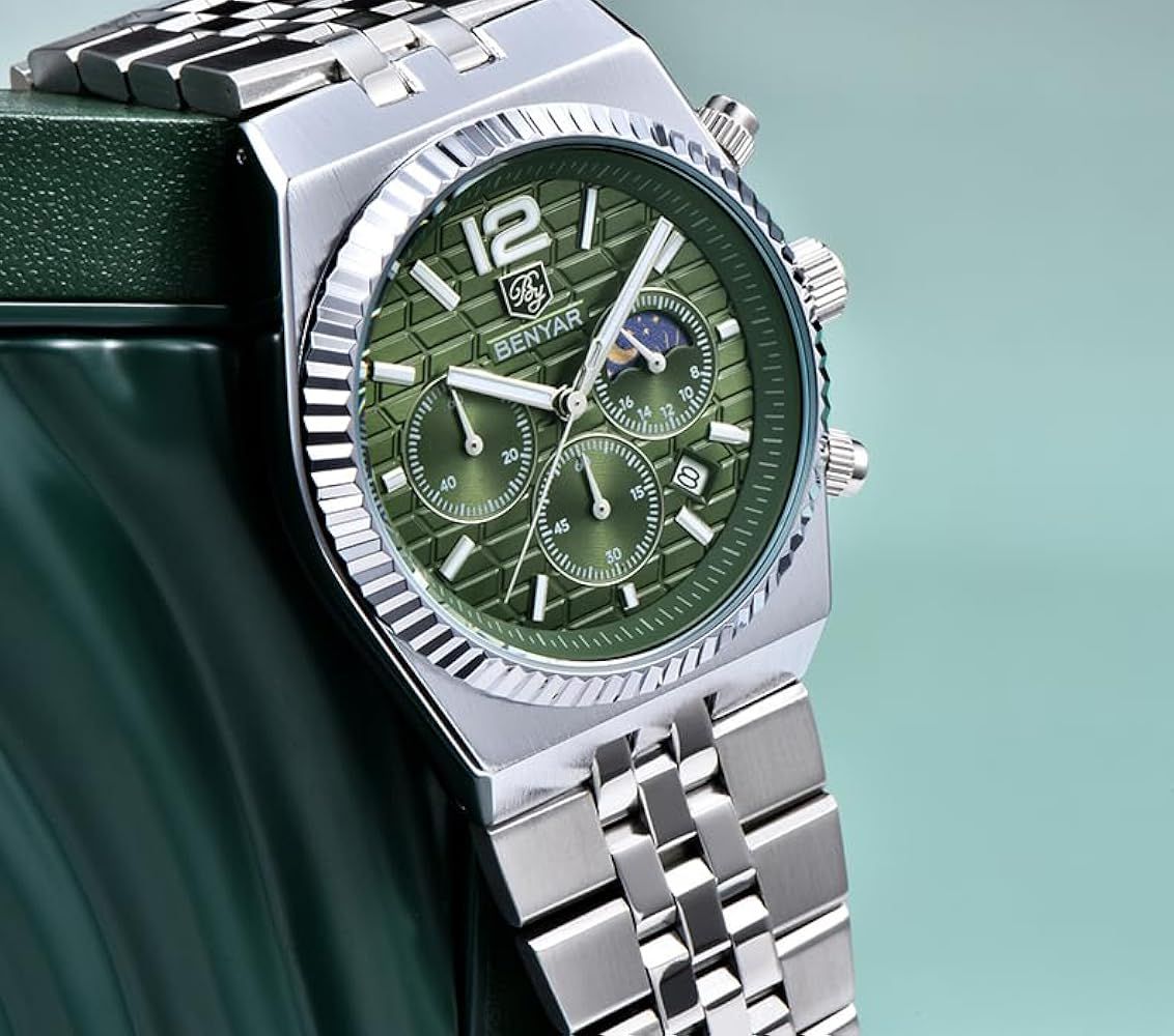 BENYAR BY-5225M Premium Moonphase Chronograph Watch