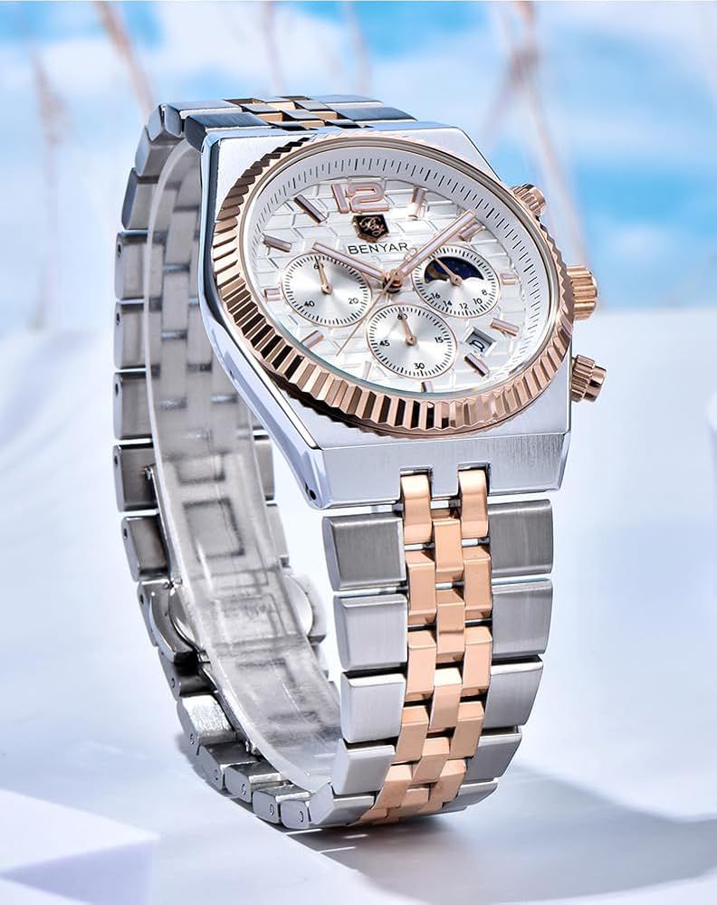 BENYAR BY-5225M Premium Moonphase Chronograph Watch