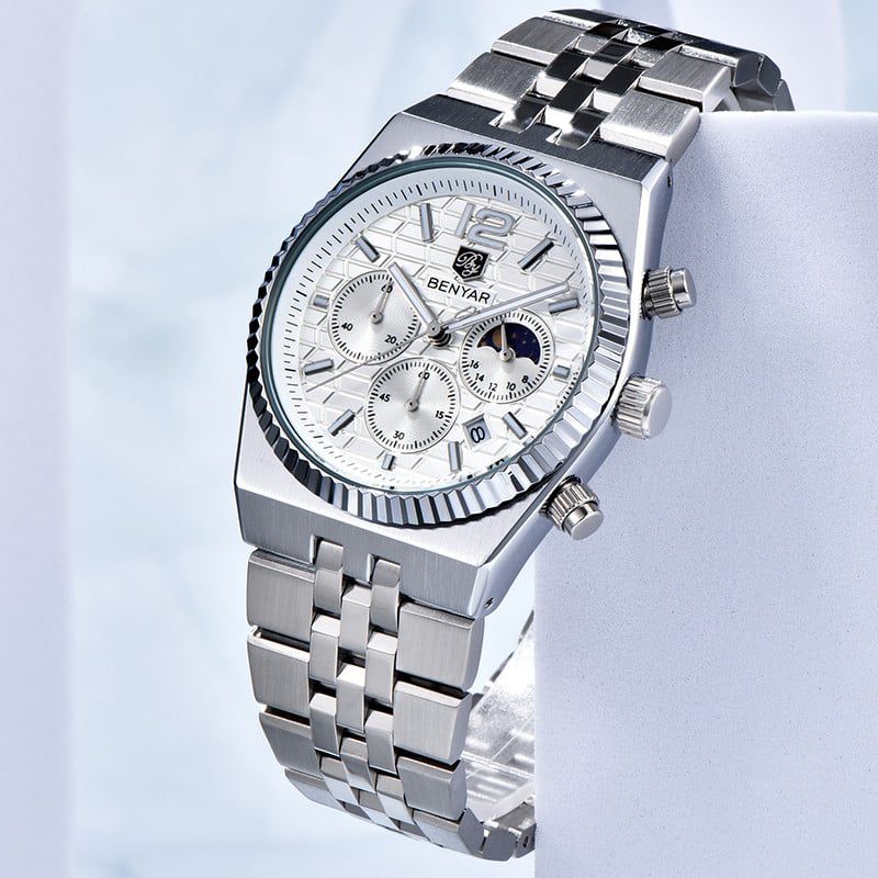BENYAR BY-5225M Premium Moonphase Chronograph Watch