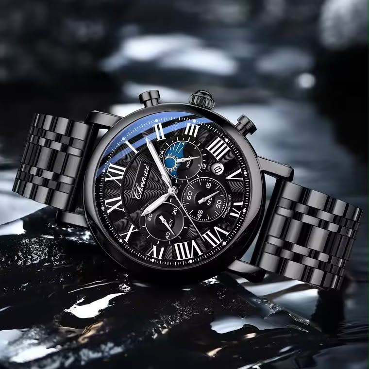 CHENXI Original Moonphase Chronograph Watch – Timeless Elegance, Precision & Premium Craftsmanship