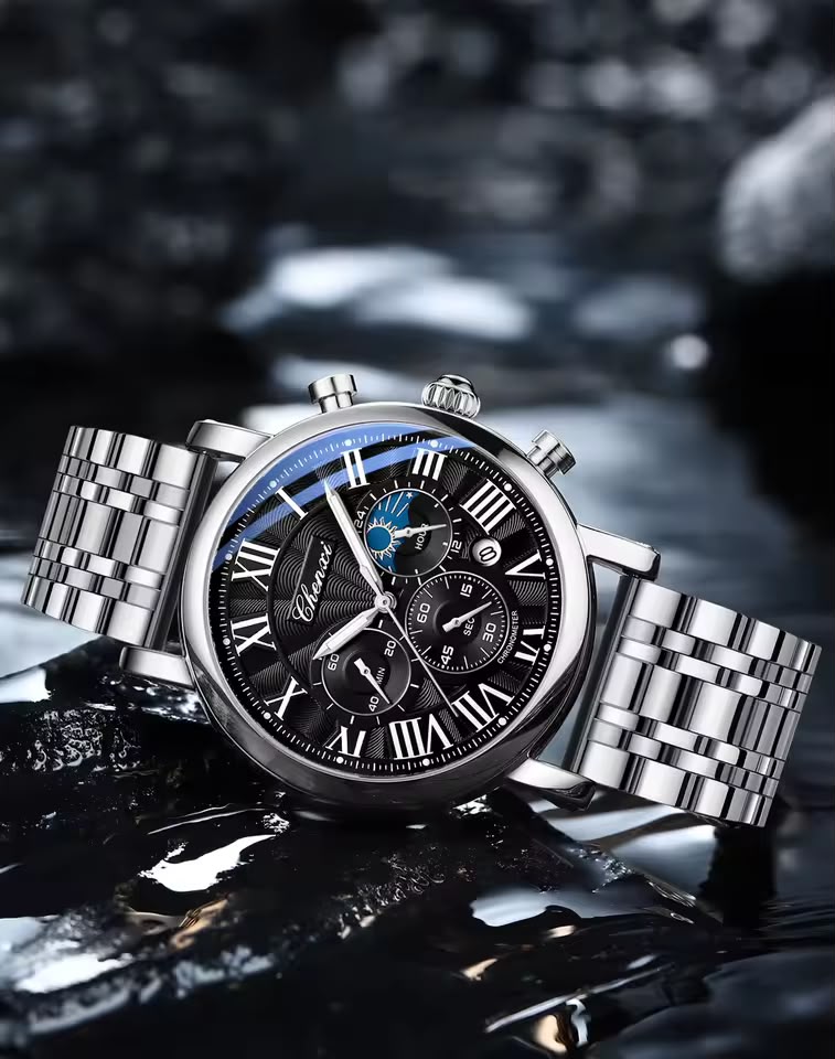 CHENXI Original Moonphase Chronograph Watch – Timeless Elegance, Precision & Premium Craftsmanship