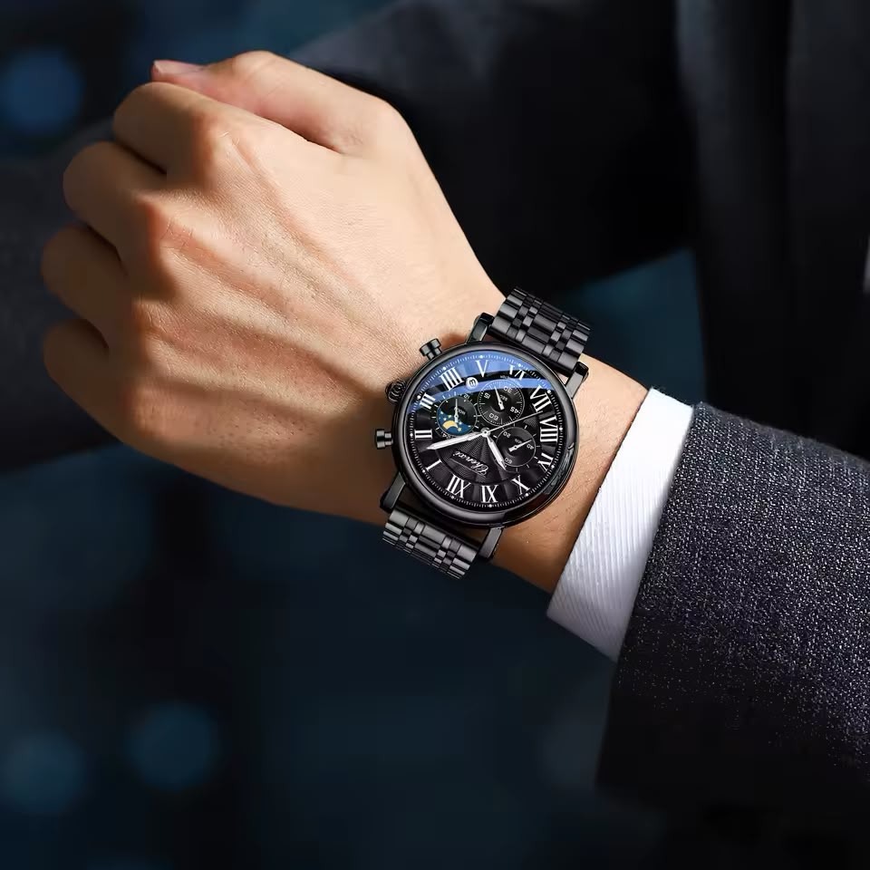 CHENXI Original Moonphase Chronograph Watch – Timeless Elegance, Precision & Premium Craftsmanship
