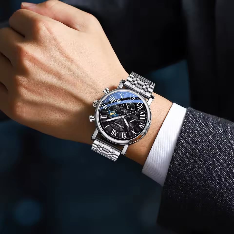 CHENXI Original Moonphase Chronograph Watch – Timeless Elegance, Precision & Premium Craftsmanship