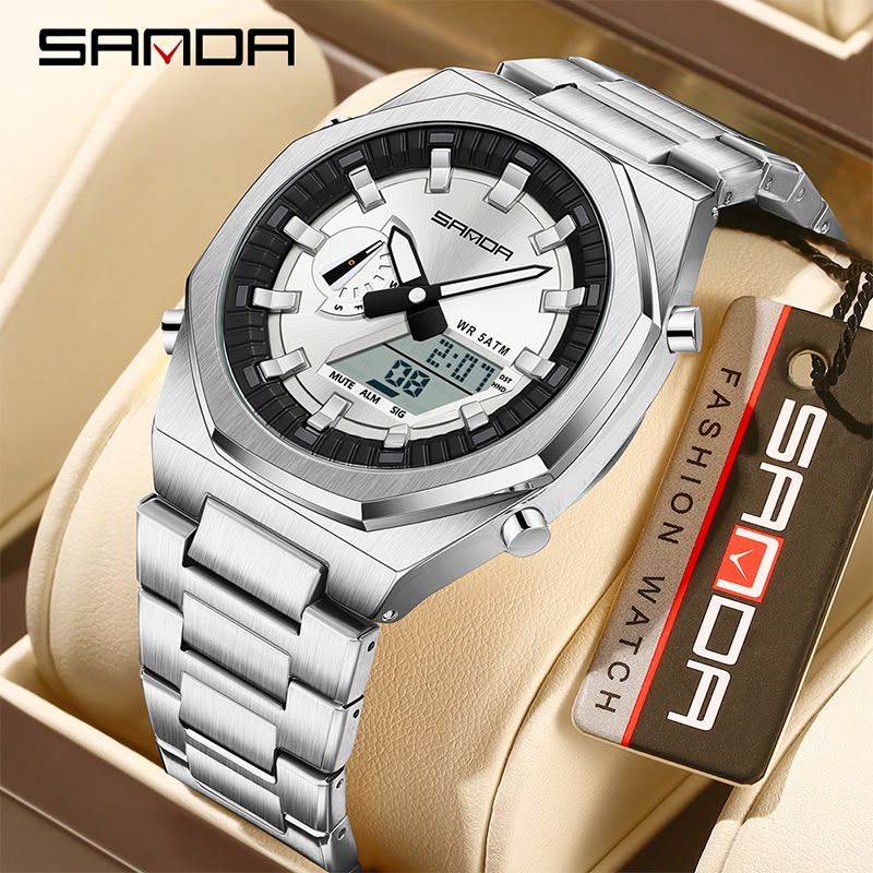 SANDA Original World Timer Sports Watch Designed for Everyday Excellence