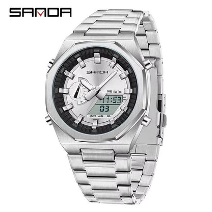 SANDA Original World Timer Sports Watch Designed for Everyday Excellence